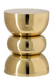 Tavolino Ferro Oro 43.5 cm H D32 cm Oro