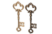 Chiave Peltro Oro/Ottone Assortimento di 2 18 cm (267463) Peraga Christmas