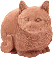 GATTO GRASSO IN TERRACOTTA CM.17