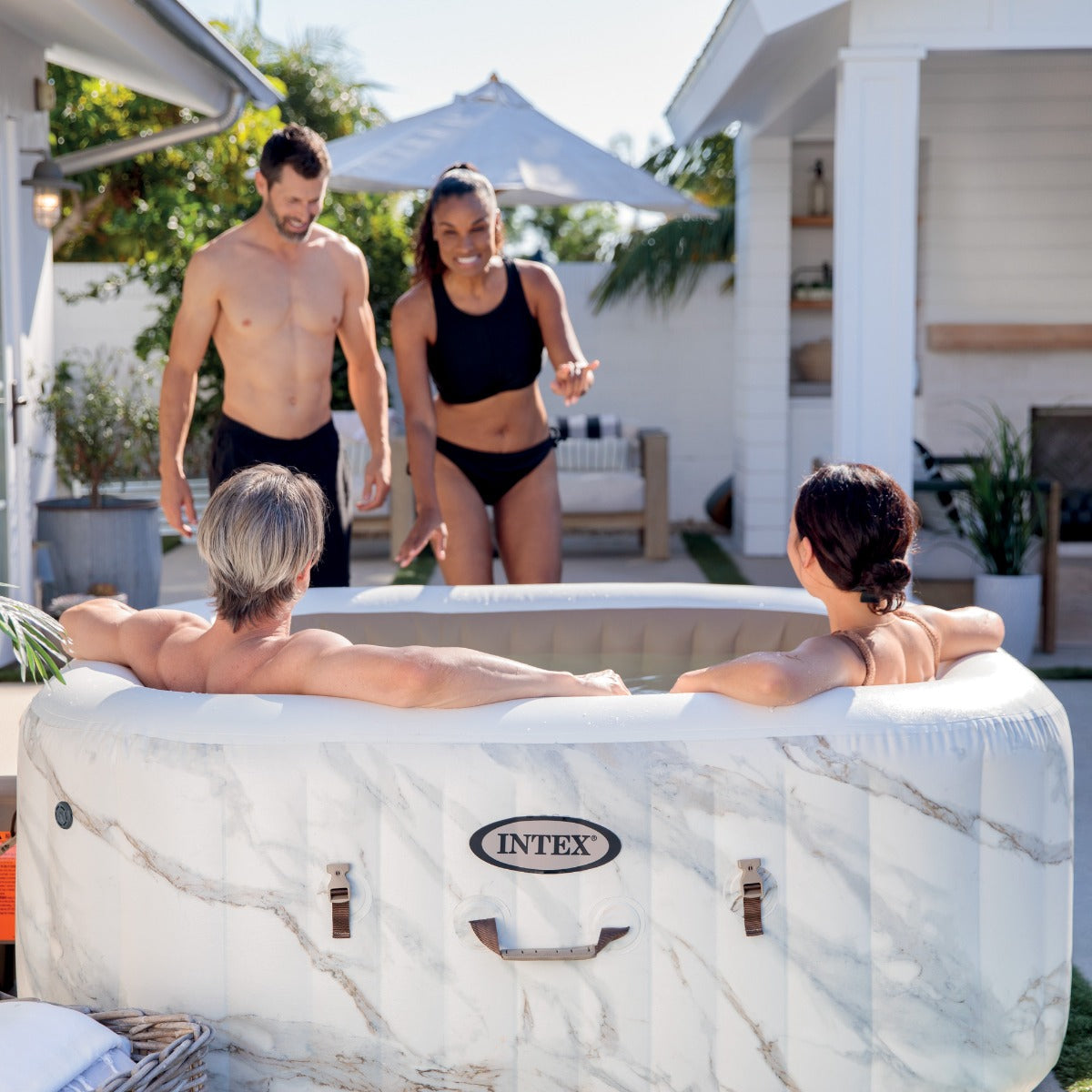 PISCINA SPA IDROMASSAGGIO CALACATTA DUAL ZONE 4 POSTI 211 X 211 X 71 CM