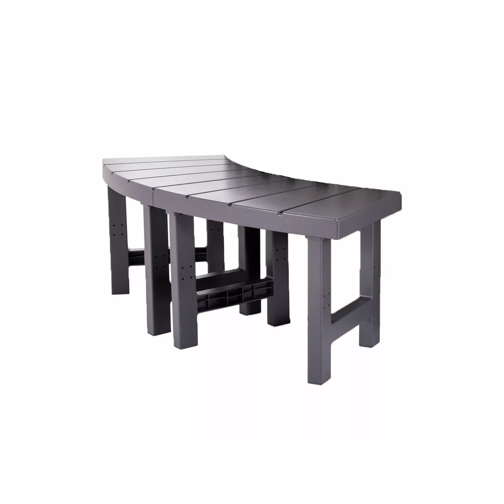 Panchina per PureSpa Rotonda 4 posti 2 pezzi medi e 2 pezzi alti Marrone INTEX
