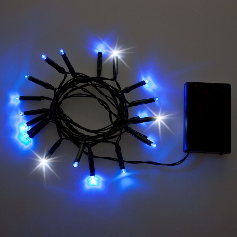 CATENA CON 20 LED BLU