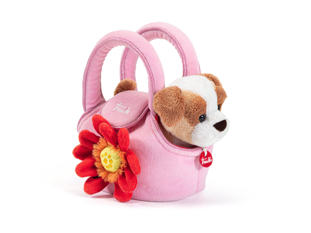 PELUCHE CAGNOLINO NELLA BORSETTA