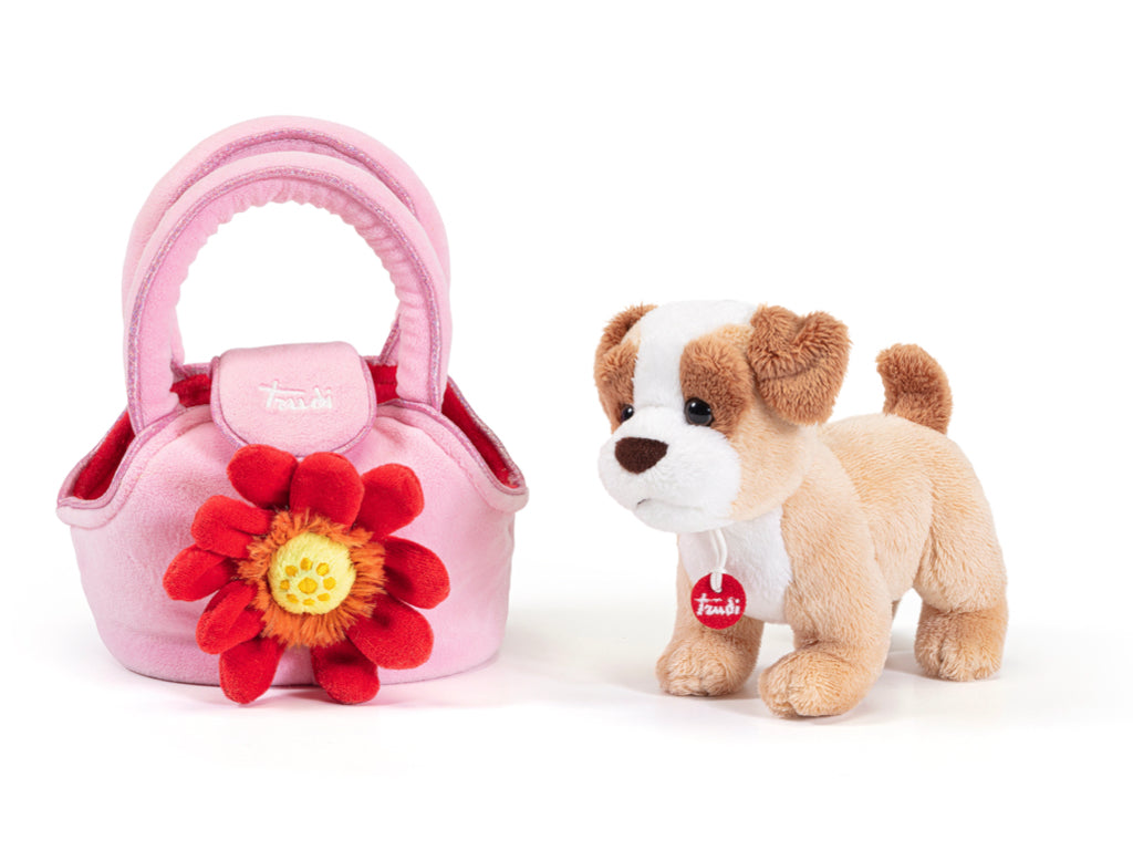 PELUCHE CAGNOLINO NELLA BORSETTA