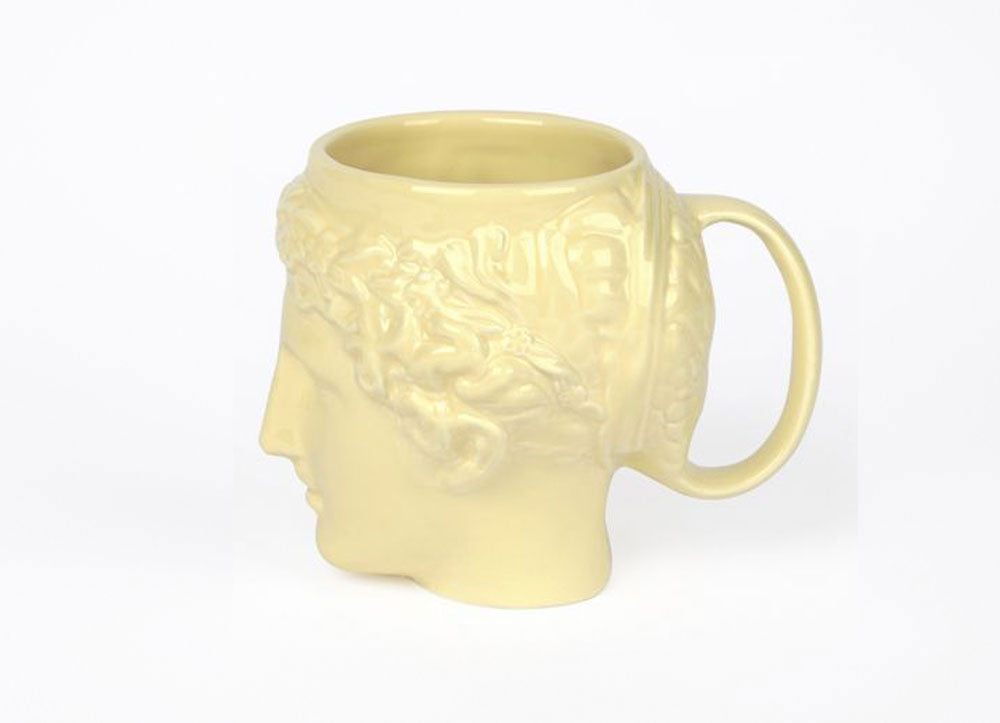 TAZZA MUG EUPHROSYNE GODDESS OF HAPPINES YELLOW
