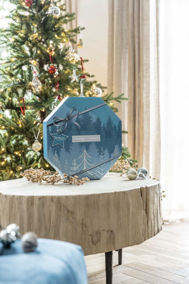 SCATOLA REGALO GHIRLANDA CALENDARIO DELL'AVVENTO CON TEA LIGHT