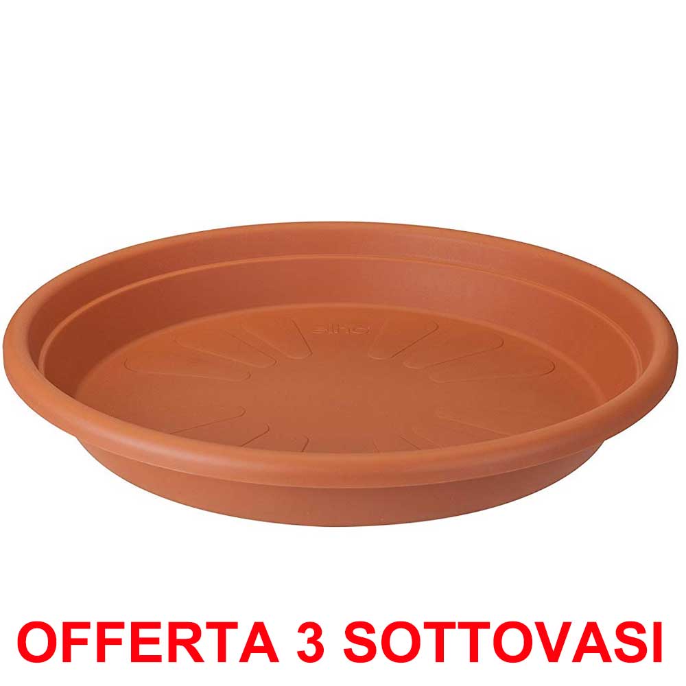 OFFERTA 3 SOTTOVASO UNIVERSAL SAUCER ROUND 40CM TERRA