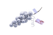 RAMO GLITTERATO ARGENTO CON BACCHE