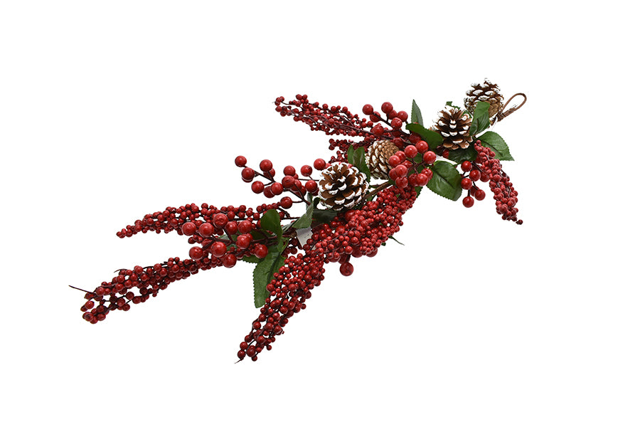FERMAPORTA ALBERO CON BACCHE ROSSE