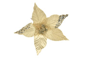 FIORE DECORATIVO ORO CON GLITTER