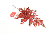 RAMO PICK FIORE CON GLITTER 35CM ROSSO