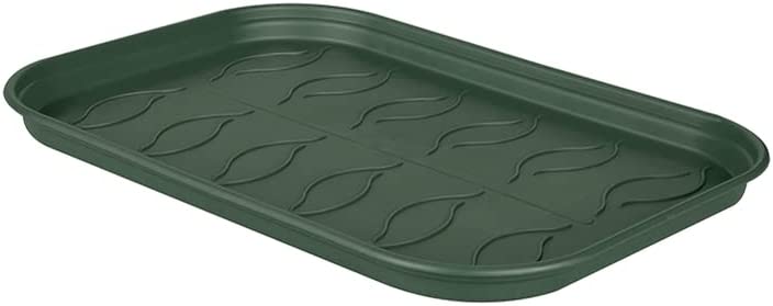 SOTTOVASO GREEN BASICS GROW TRAY SAUCER L LEAF GREEN