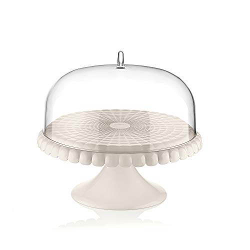 ALZATA CON CAMPANA PICCOLA TIFFANY BIANCO LATTE D.30xh27 CM