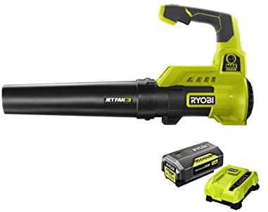 SOFFIATORE CON TURBINA JET 36V RY36BLA-140 + BATTERIA 4.0AH E CARICABATTERIA