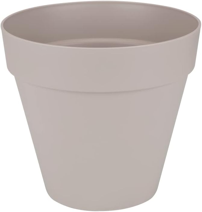 VASO LOFT URBAN ROUND WHEELS 60CM WARM GREY