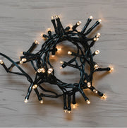LUCI DI NATALE CATENA CON 50 LED BIANCO CALDO 7.50MT
