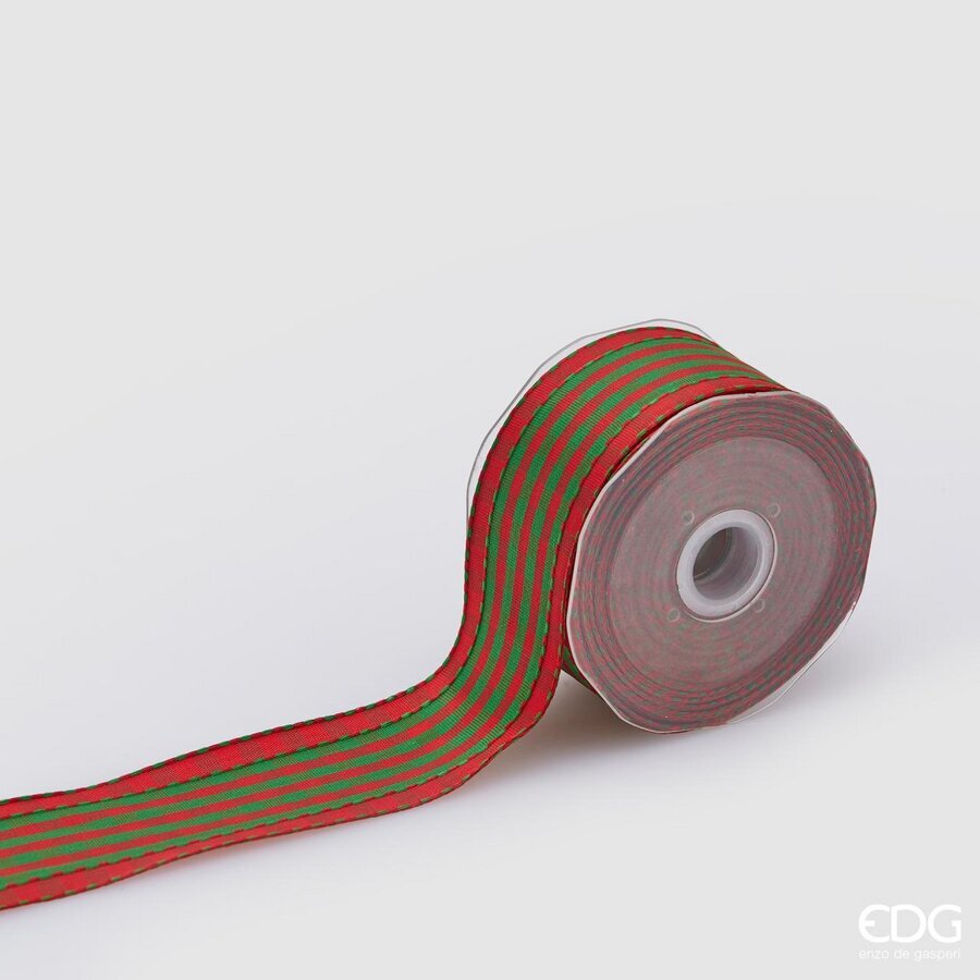 NASTRO PER PACCHI REGALO QUADRETTI XMAS 40MM 10 METRI
