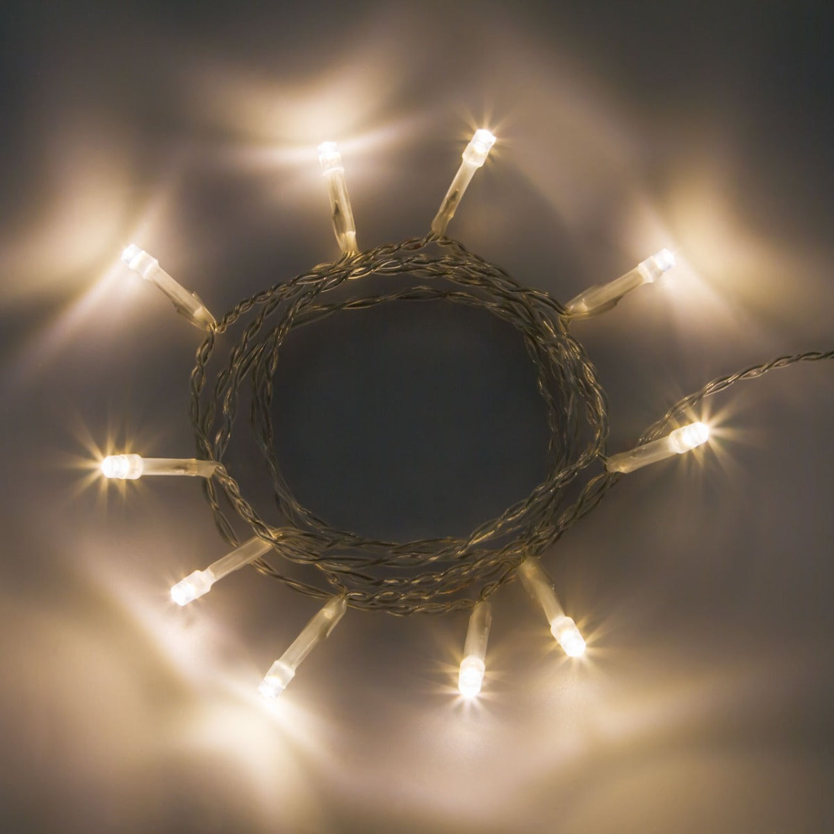 CATENA CON 10 LED BIANCO CALDO
