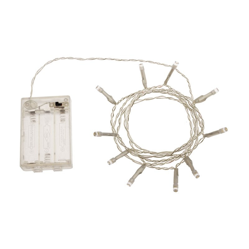 CATENA CON 10 LED BIANCO CALDO