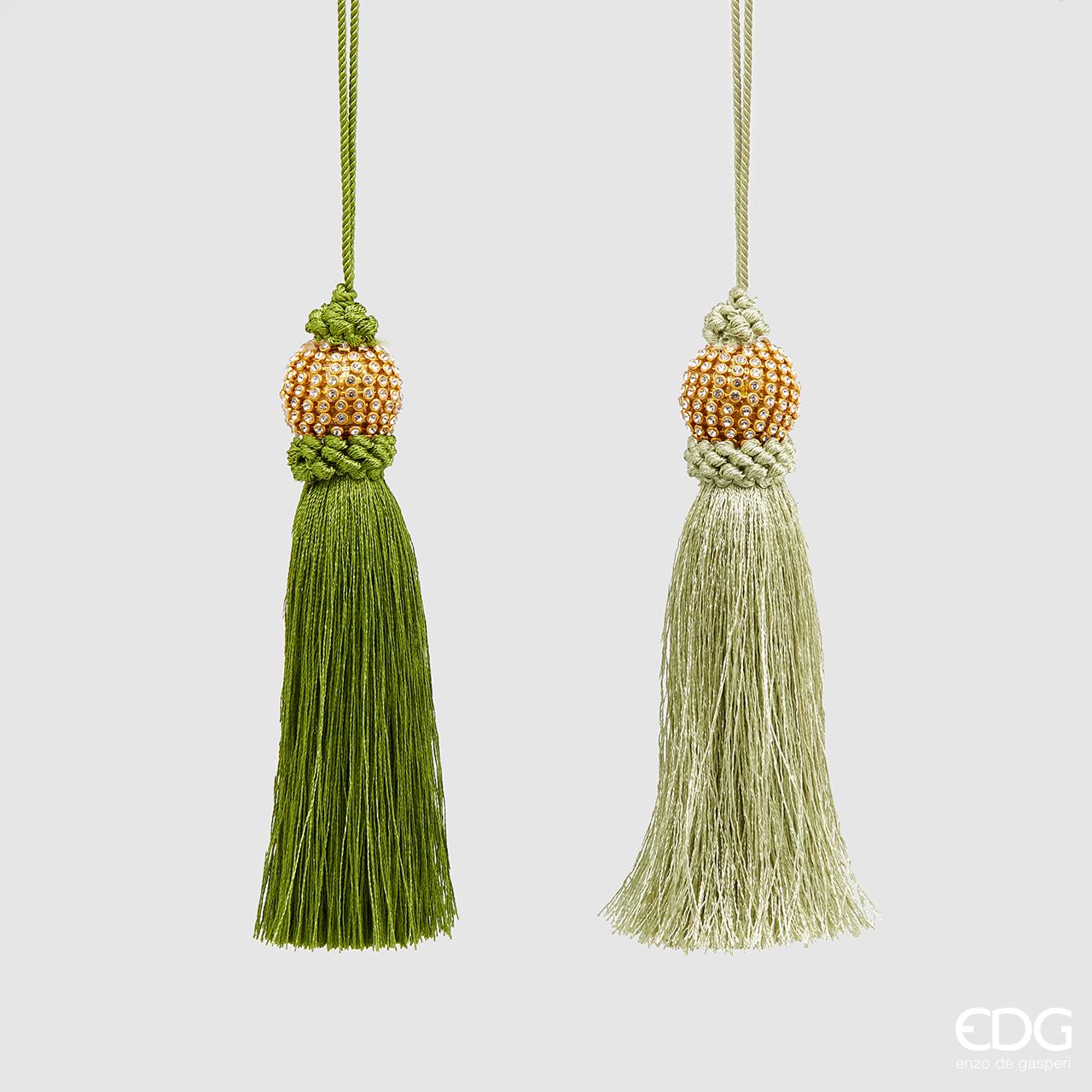 NAPPA APPENDIBILE CON GIOIELLI VERDE 15CM ASSORTITA