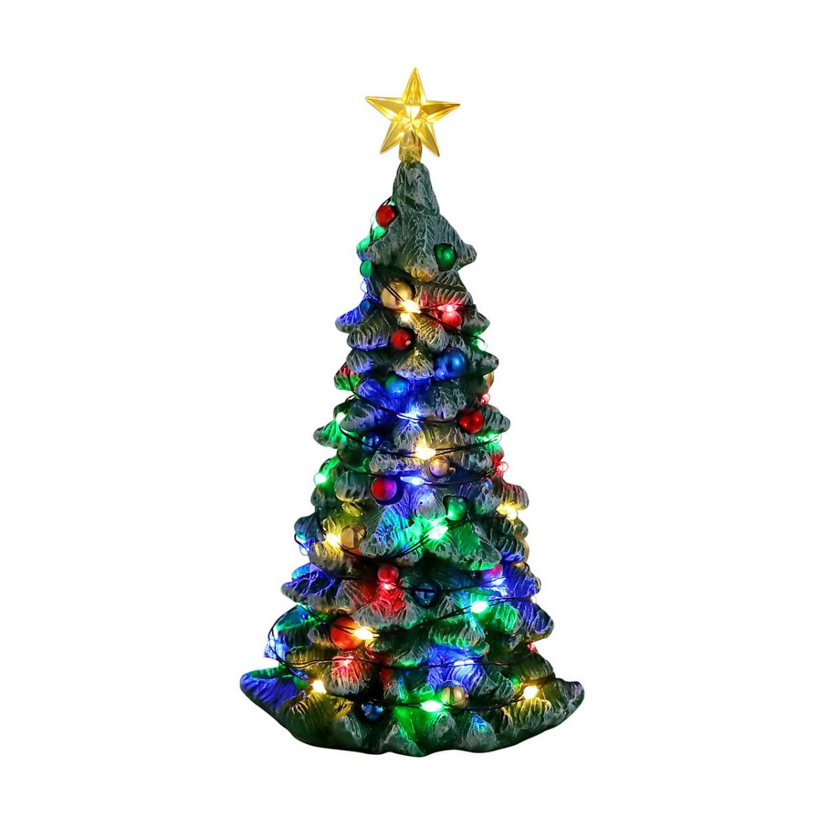 OFFERTA LEMAX SANTA'S WONDERLAND - HOLLY JOLLY HARDWARE + SNOWY CHRISTMAS TREE + PRESENT PROCESSION