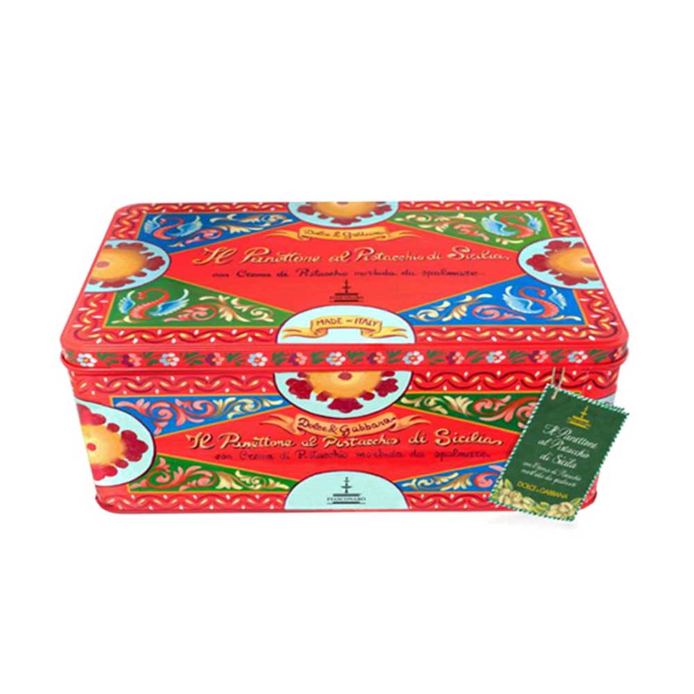 PANETTONE ARTIGIANALE DOLCE&GABBANA AL PISTACCHIO DI SICILIA 600GR