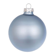 PALLINA DI NATALE IN VETRO D.10CM CELESTE OPACO