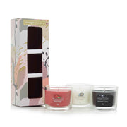 CONFEZIONE REGALO CON 3 CANDELE MINI