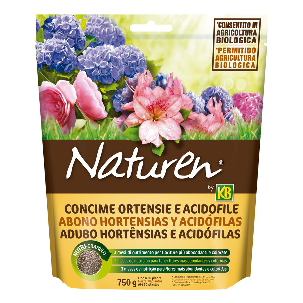 CONCIME PER ORTENSIE E ACIDOFILE 750GR NATUREN