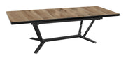 TAVOLO VITA ALLUNGABILE CON PIANO IN HPL 180/240X100CM GRAFITE/ROVERE