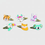 Cofanetto 6 Barrette Con Animali Glitterati