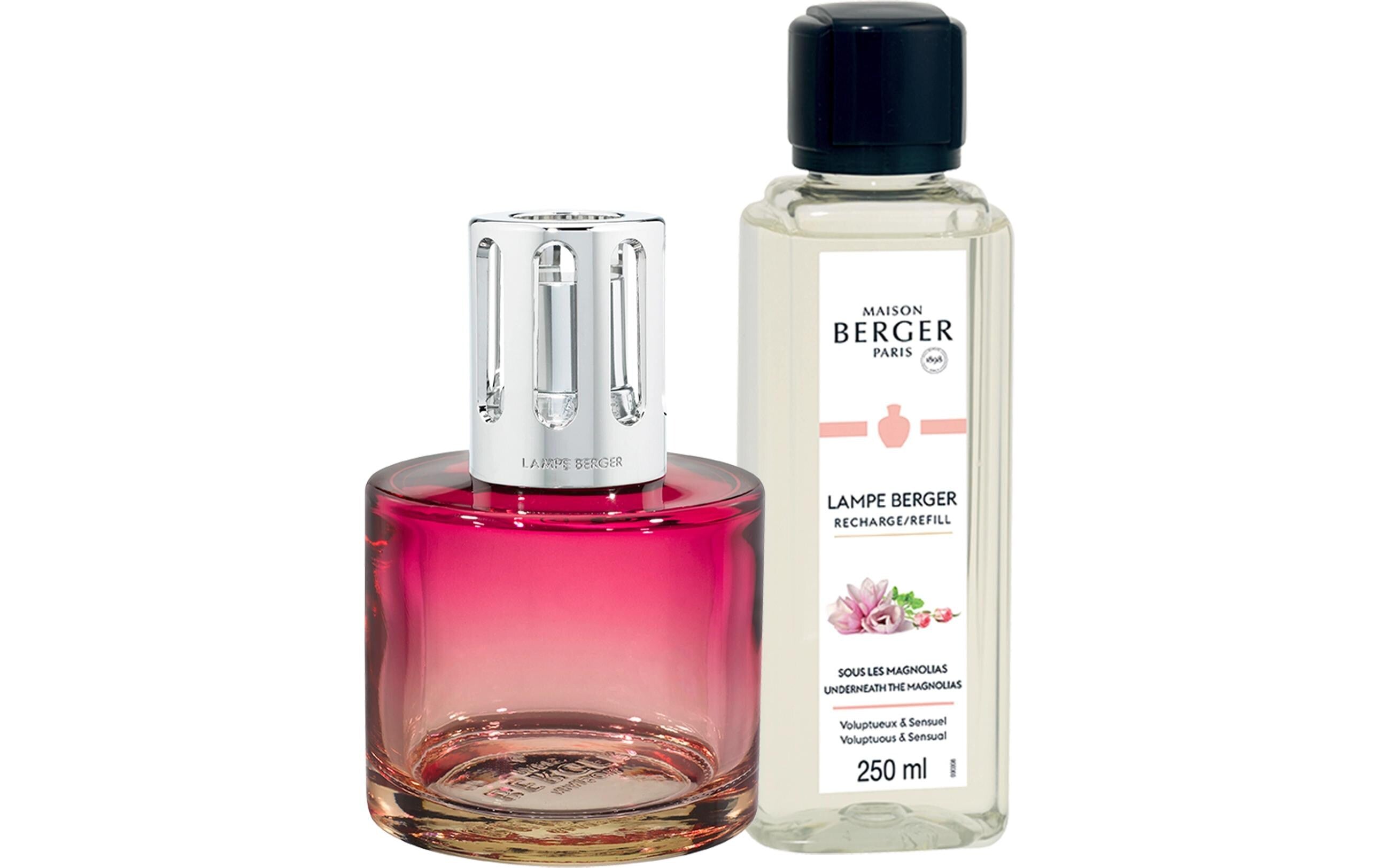 Lampe Berger - Cofanetto Diffusore catalitico PURE Rose con 250ml Sous les Magnolias