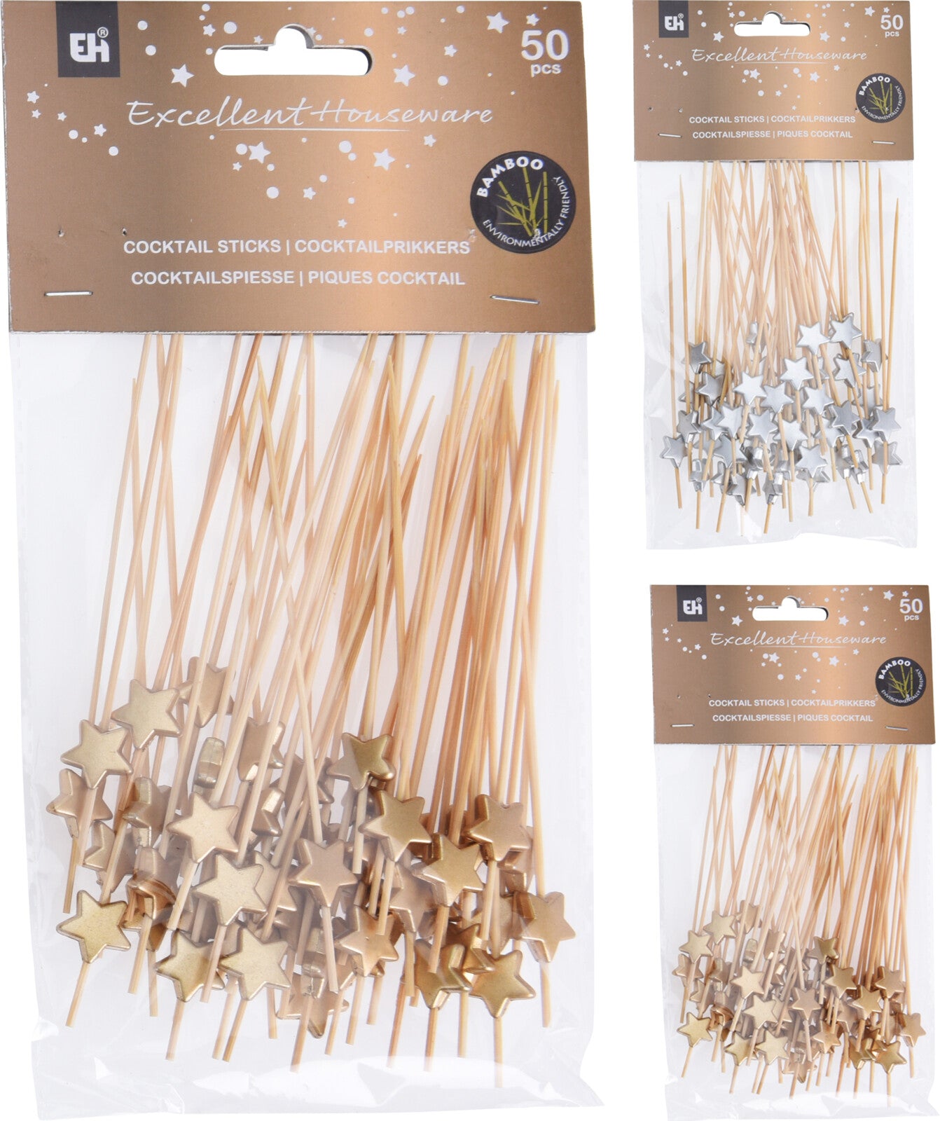50 STUZZICADENTI NATALIZI 12CM ASSORTITI