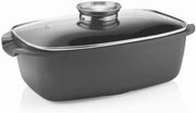 ROSTIERA ALTA CON COPERCHIO "COOK&SPACE" ANTRACITE