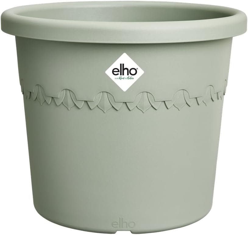 VASO ALGARVE CILINDRO 35CM VERDE TIMO