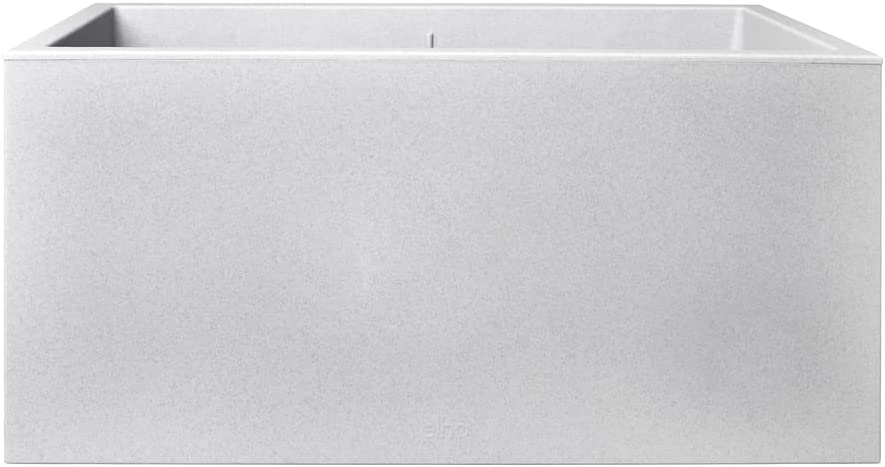 VASO VIVO NEXT LONG 80CM LIVING CONCRETE GRIGIO CHIARO