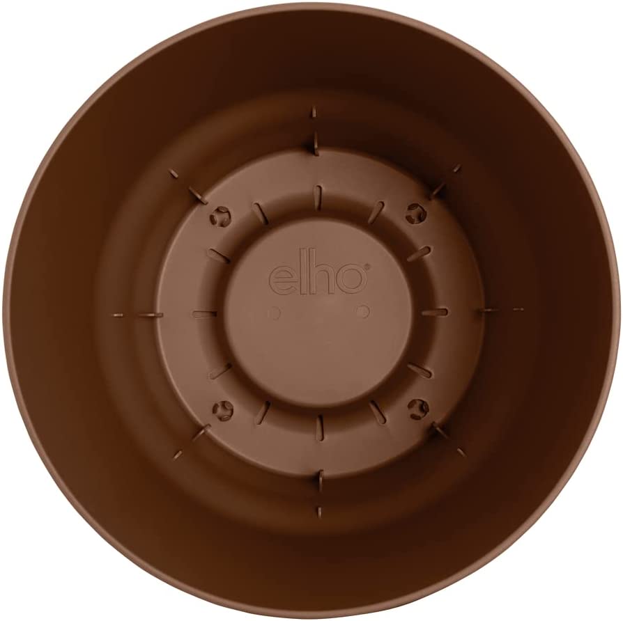 VASO GREENVILLE ROUND 16CM GINGER BROWN