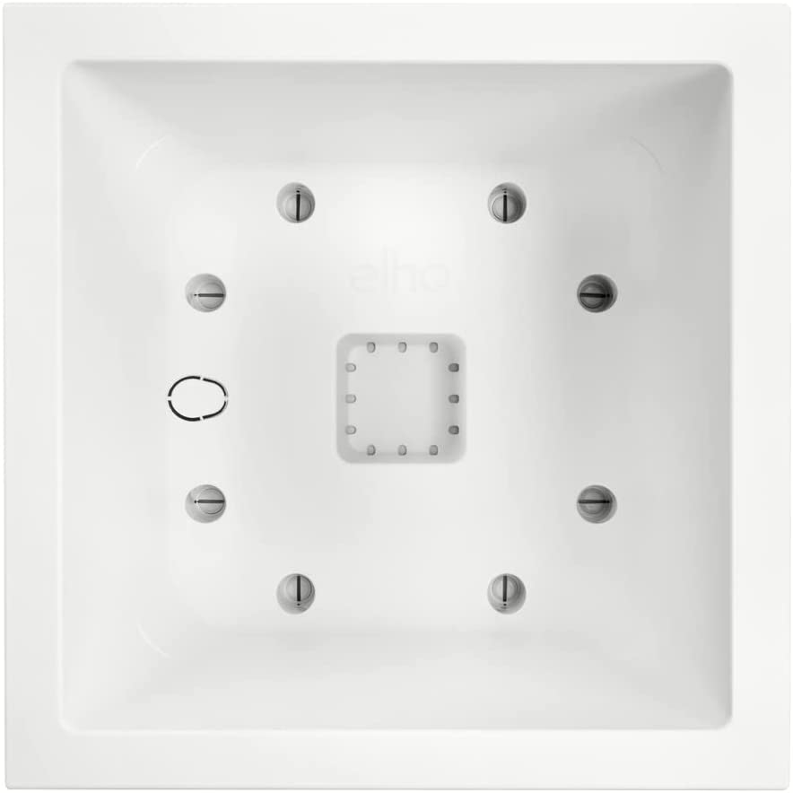 VASO VIVO NEXT SQUARE 30CM BIANCO