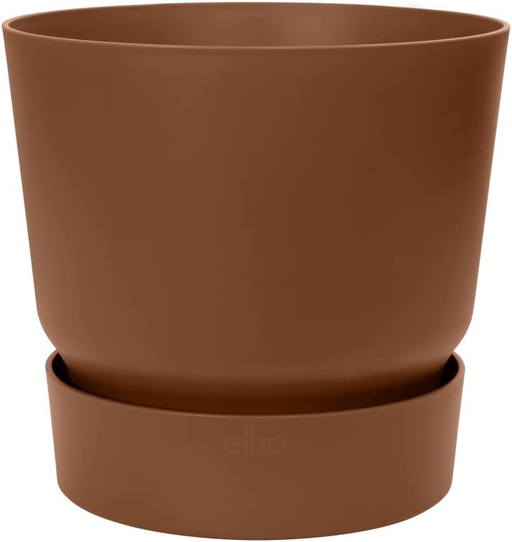 VASO GREENVILLE ROUND 14CM GINGER BROWN