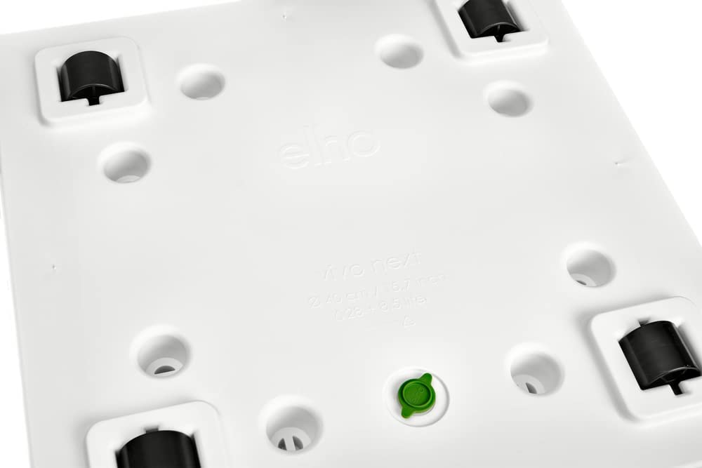 VASO VIVO NEXT SQUARE 30CM BIANCO
