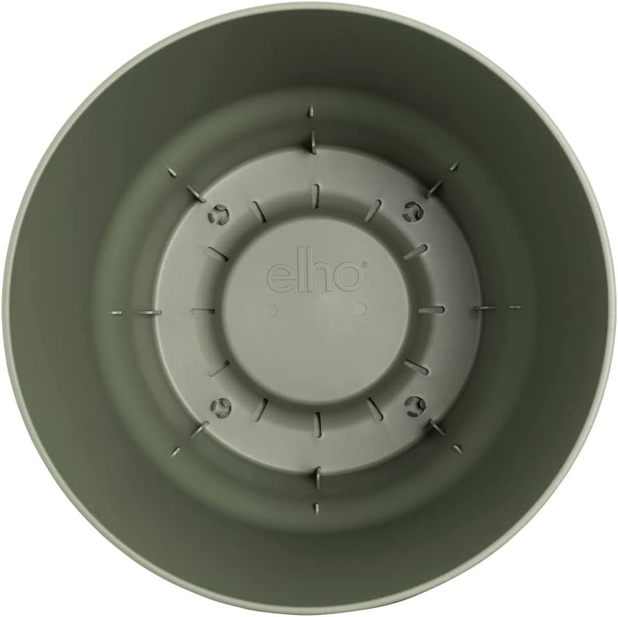 VASO GREENVILLE ROUND 18CM LEAF GREEN