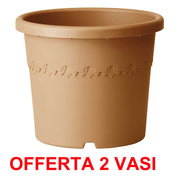 OFFERTA 2 VASO ALGARVE CILINDRO WHEELS 40CM TERRA