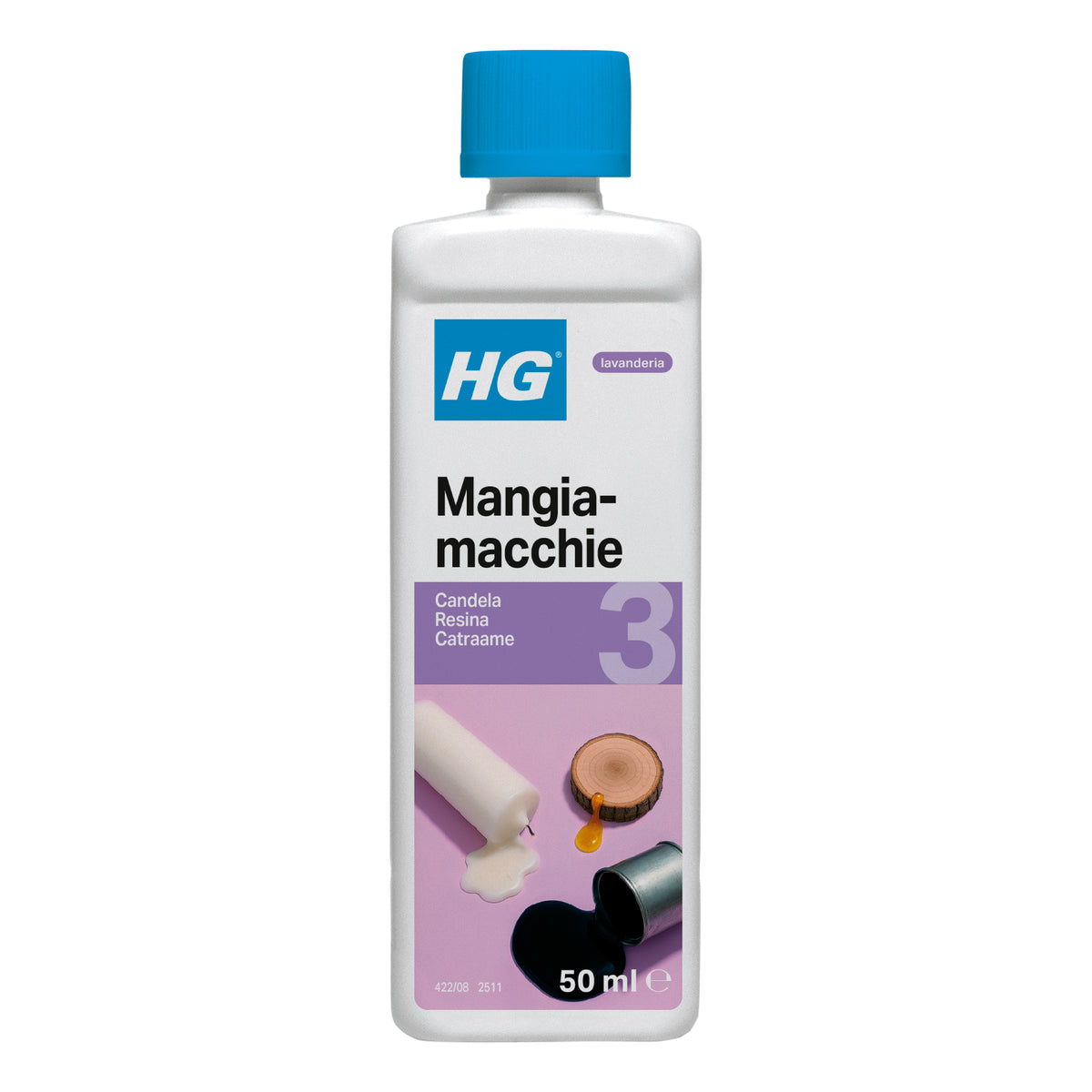 HG Mangiamacchie n. 3 Rimuovi macchie di cera resina e catrame 50ml