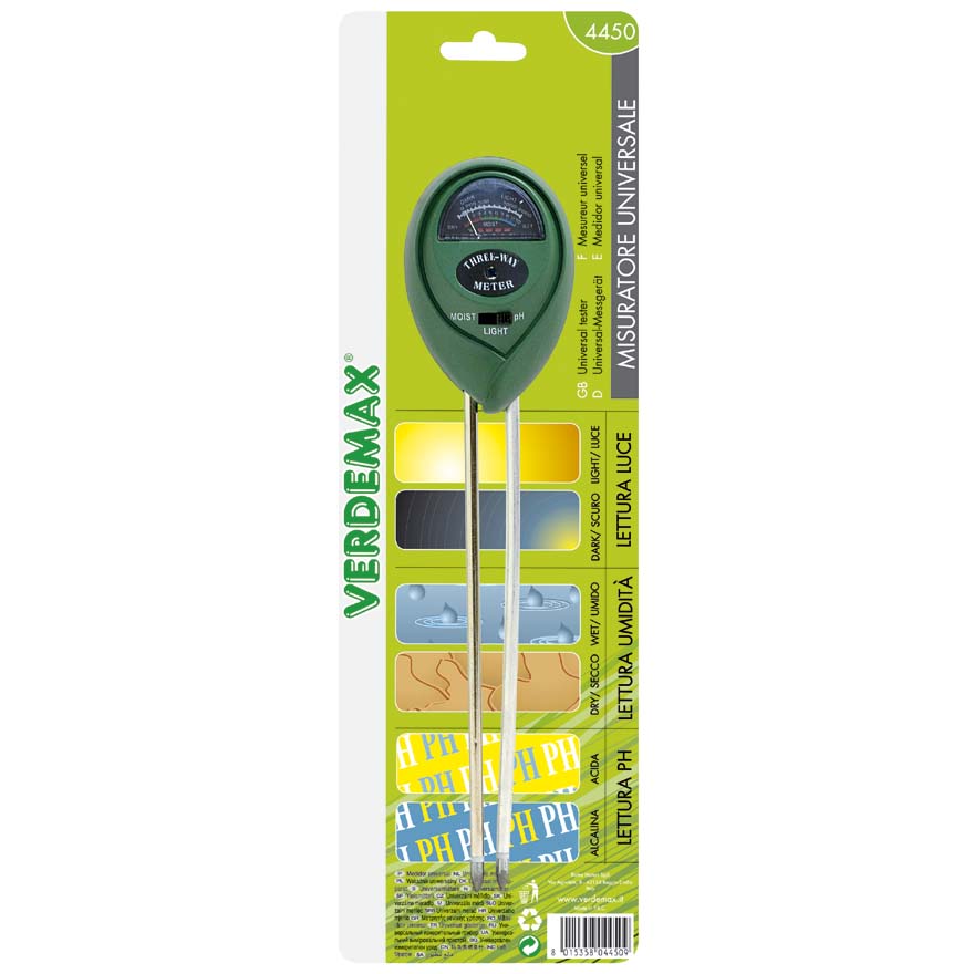 MISURATORE UNIVERSALE DI LUCE UMIDITA E PH