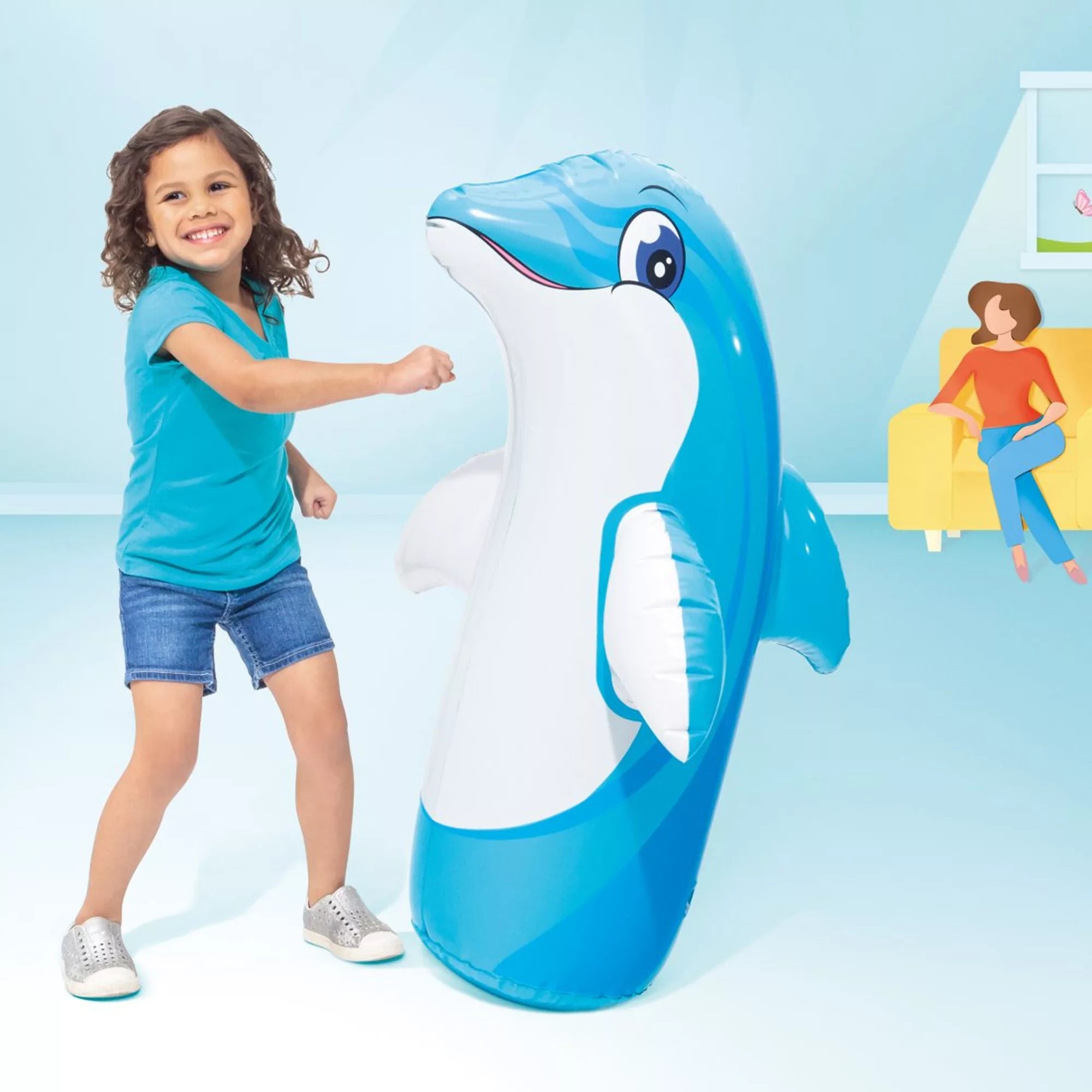 Animale Gonfiabile Assortito Sempreinpiedi 98cm Multicolore Intex