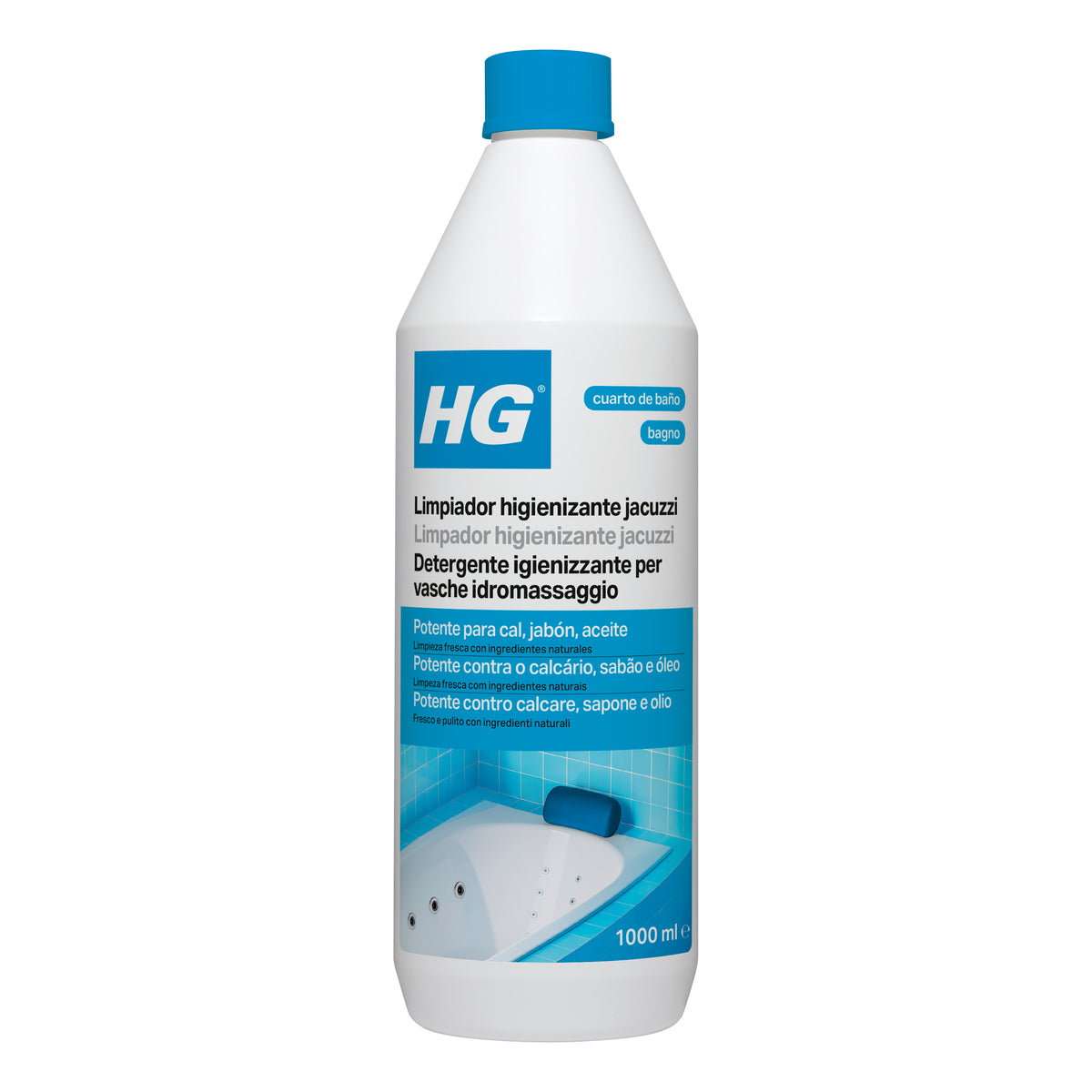 Nettoyant désinfectant HG pour baignoires Whirlpool 1 L