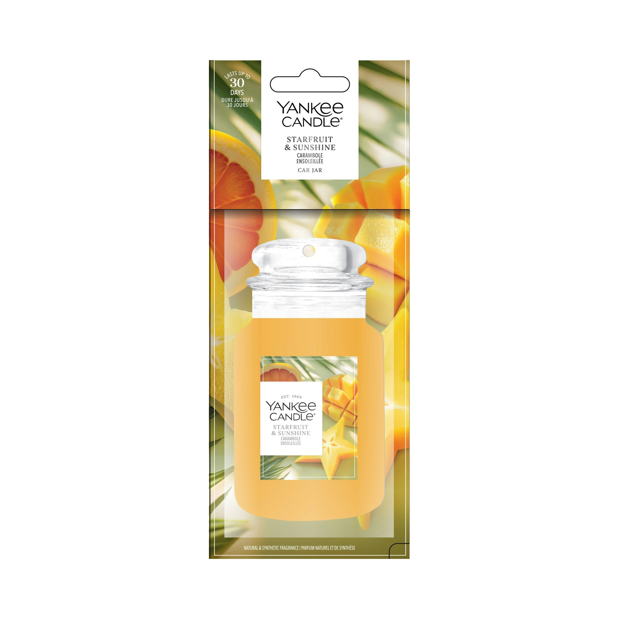 Profumatore Auto Car Jar Starfruit & Sunshine Arancione Yankee Candle