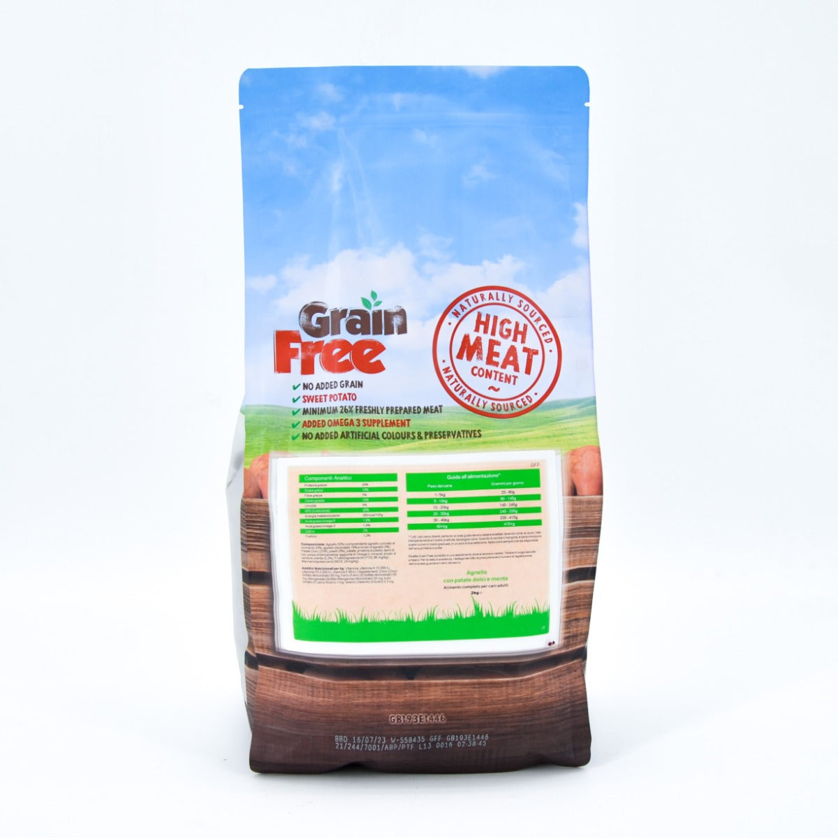 CROCCHETTE PERAGA GRAIN FREE PER CANE ADULTO 12KG AGNELLO
