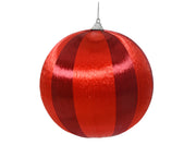 pallina di natale con Filo Lucido Rosso Scuro 10cm