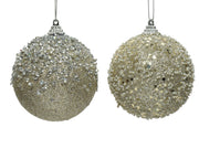 pallina di natale in foam D 10 cm champagne Peraga Christmas